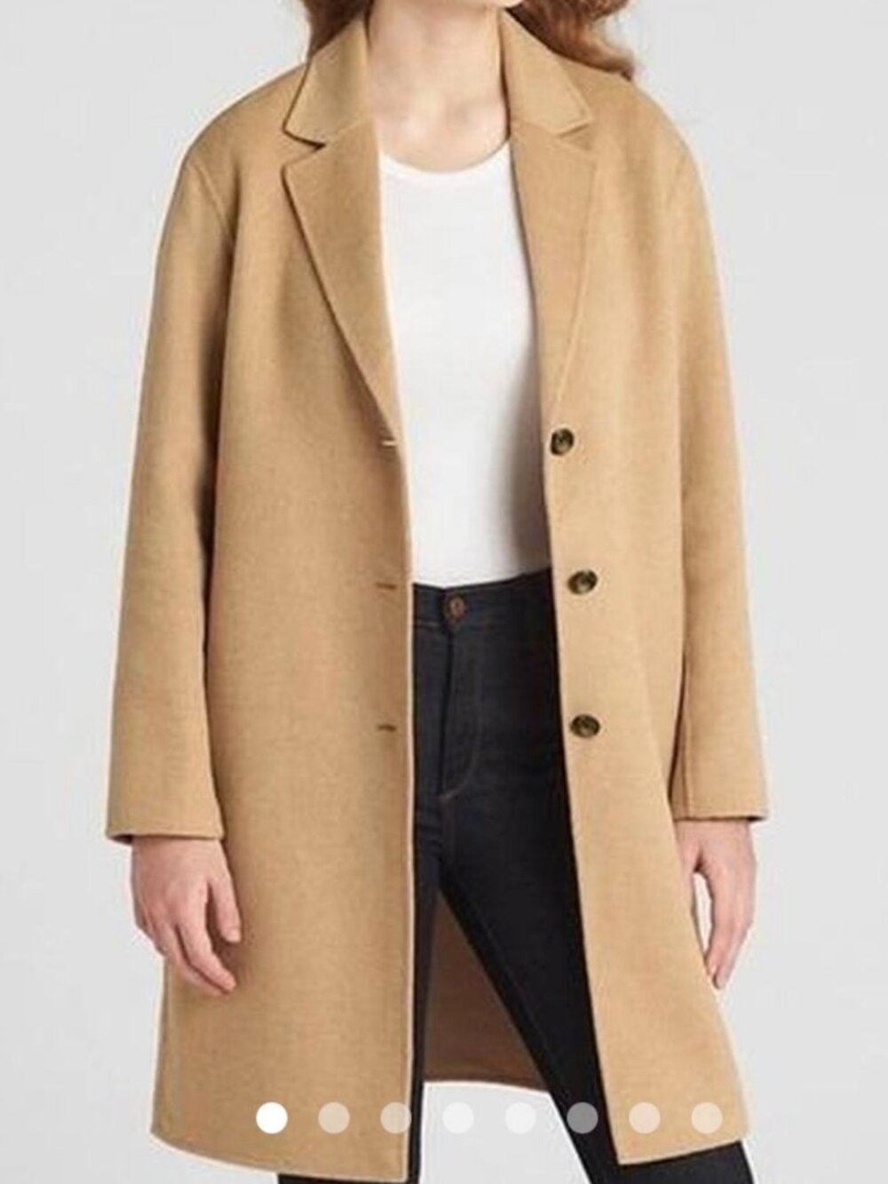 Gap ladies oversized wool blend car pea coat size M with pockets